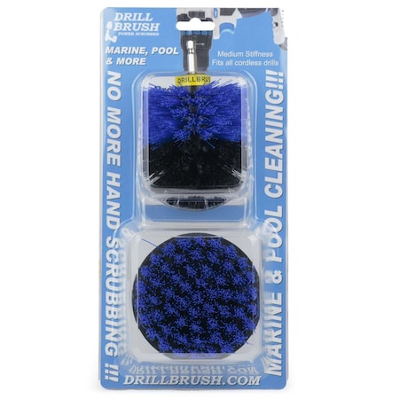 Drill Brush Power Scrubber By Useful Products 5 in W 5 in L Brush, Blue B-S-4O-QC-DB